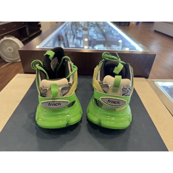 Balenciaga Track White Green Lace-Up Sneakers US 7 Mens LS(350213) main image 5